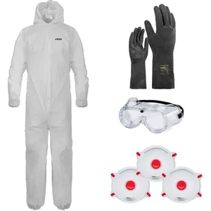Vito - Kit de Protection Jardin Phytosanitaire epi Combinaison Taille xl, Lunettes et Gants de Protection Agriculture pas cher