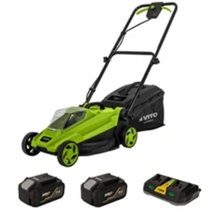VITO Tondeuse à gazon sans fil 20V 2 Batteries 4.0Ah Chargeur double Largeu... pas cher