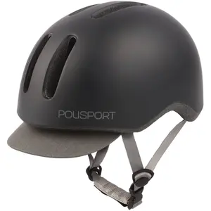 Comparateur de prix : Casque vélo city Polisport Commuter noir/gris mat avec lumière- 58-6