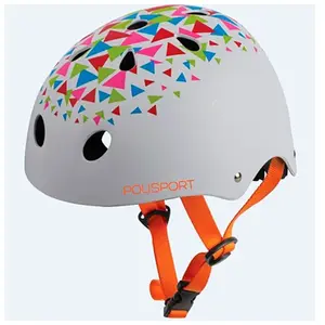 Comparateur de prix : Polisport casque de velo urban radical triangles blancgoudanje