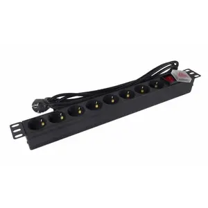 Comparateur de prix : Phasak BNS 1520 multiprise avec interrupteur 8 prises de courant 3m noir