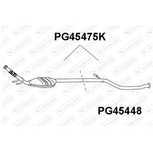 VENEPORTE S.A. Catalyseur pour PEUGEOT: 206 (Ref: PG45475K) pas cher