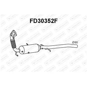 Dpf.tourneo Custom/Transit Custom 2.2tdci Mbu/Fg 0 Veneporte Fd30352f pas cher