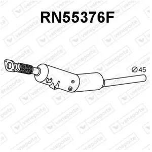 VENEPORTE S.A. Filtre à particules / FAP pour DACIA: Logan, Duster, Sandero & RENAULT: Modus, Clio (Ref: RN55376F) pas cher