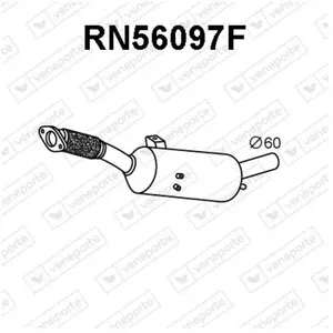 VENEPORTE S.A. Filtre à particules / FAP pour NISSAN: NV300 & FIAT: Talento & OPEL: Vivaro & RENAULT: Trafic (Ref: RN56097F)Vendu paroscaro