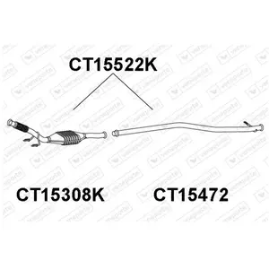 VENEPORTE S.A. Catalyseur pour CITROËN: Xsara Picasso (Ref: CT15522K) pas cher