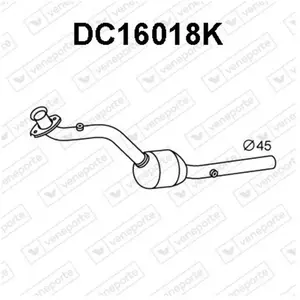 VENEPORTE S.A. Catalyseur pour DACIA: Sandero, Logan (Ref: DC16018K) pas cher
