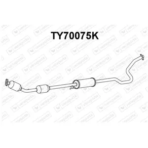 VENEPORTE S.A. Catalyseur pour TOYOTA: Prius (Ref: TY70075K) pas cher