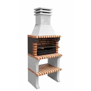 Movelar - Barbecue préfabriqué à bois et charbon de bois Modèle Liz xl...Vendu paramazon