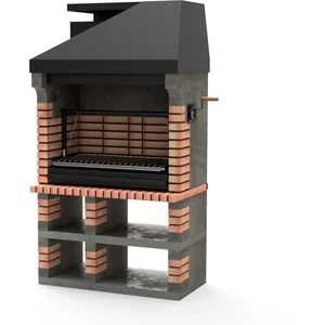 TUOZI Movelar - Barbecue préfabriqué à bois et charbon de bois Modèle Pan Am... pas cher