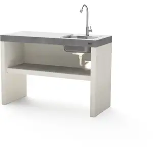 Module Stand plan/venit 2 avec évier et robinet pour Barbecue en Béton... pas cher