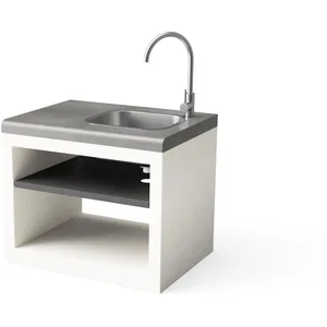 Module Stand kitaway avec évier et robinet inox pour Barbecue en Béton...Vendu paramazon