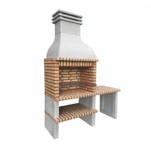 Barbecue préfabriqué à bois et charbon de bois Modèle Paellero Ondara ...Vendu paramazon