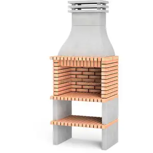 Movelar - Barbecue préfabriqué à bois et charbon de bois Modèle Albufe...Vendu paramazon