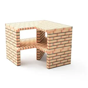 Module Angle Luxor pour Barbecue en Béton Préfabriqué (Gris, orange - ...Vendu paramazon