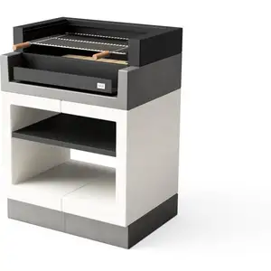Barbecue de Construction à Bois et Charbon Modèle kitaway grill (Gris/...