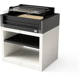 Tuozi - Barbecue fixe pour bois et charbon modèle kitaway grill (Gris/...Vendu paramazon