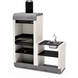 Tuozi - Barbecue fixe pour bois et charbon modèle sud plus Support Évi...Vendu paramazon
