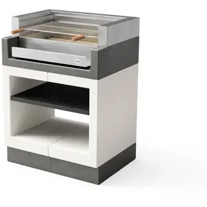Maestro Ferretero - tuozi - Barbecue fixe inox pour bois et charbon mo... pas cher