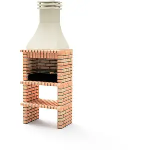Movelar - Barbecue Préfabriqué à Bois et Charbon Modèle khiva plus ave... pas cher