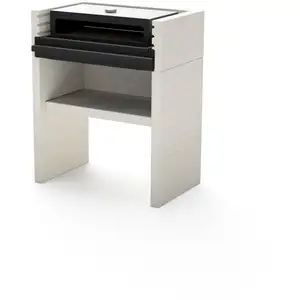 Tuozi - Barbecue fixe pour charbon modèle venit flex (Gris/Blanc - 78 ...Vendu paramazon