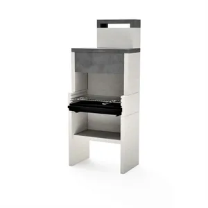 TUOZI - Barbecue à Charbon Modèle VENIT FLEX PLUS HOTTE (Gris/Blanc - ...Vendu paramazon