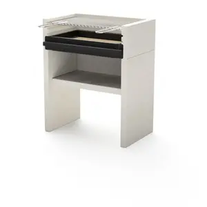 Tuozi - Barbecue fixe pour charbon modèle venit flex (Gris/Blanc - 78 ...Vendu paramazon