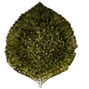 Assiette feuille d'hortensia Costa Nova Riviera (x6) 21,8x19,1x3,3cm pas cher