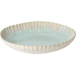 Assiette creuse en grès bleu marine 29 cm Mallorca - Costa Nova pas cher
