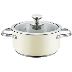 Comparateur de prix : Haeger Casserole avec couvercle beige Ø 24 cm