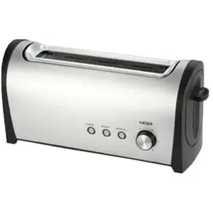 Grille-pain HAEGER Desayuno - 1000W en acier inoxydable à large ouverture pas cher