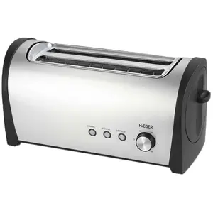Comparateur de prix : Haeger Grille-pain DESAYUNO PLUS - 1400W en acier inoxydable avec 2 ouvertures larges
