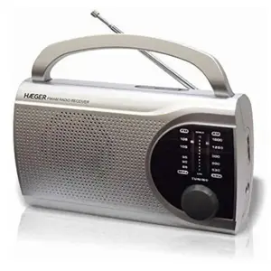 Comparateur de prix : Radio AM/FM Haeger Surround - Haeger - Gris - Lumière LED - Télescopique - Entrée audio jack