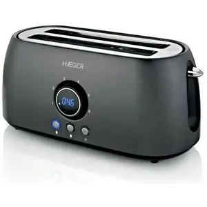 Grille-pain HAEGER FUTURE PLUS - 1400W avec compteur horaire électronique pas cher
