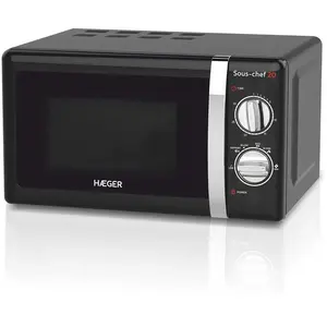 Micro ondes HAEGER Sous-Chef 20 - Puissance 700W, Capacité 20L, Noir pas cher