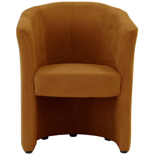 Fauteuil fixe NAOMI coloris terracotta pas cher