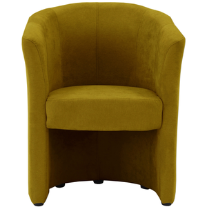 Fauteuil fixe NAOMI coloris moutarde pas cher