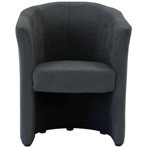 Fauteuil fixe NAOMI coloris gris foncé pas cher