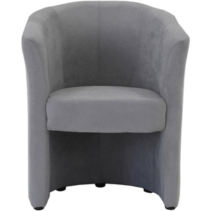 Fauteuil fixe NAOMI coloris gris clair pas cher