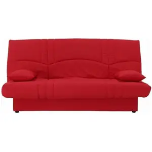 Comparateur de prix : Dream Banquette clic clac 3 places - Tissu rouge - Style Contemporain...