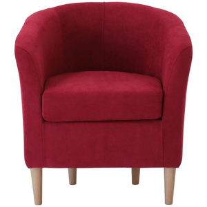 Fauteuil fixe EVE coloris rouge pas cher