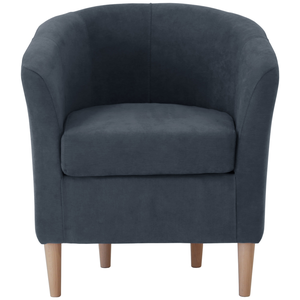 Fauteuil en tissu EVE coloris gris foncé pas cher