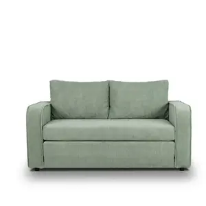 Canape droit convertible vert 3 places pas cher