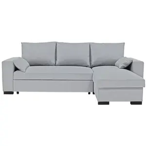 Comparateur de prix : Canapé d'angle convertible - MORGAN CV RV Neve - 3 places - Gris clair...