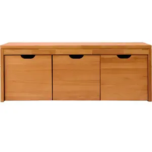 CAMIF Banc bois massif 3 cubes de rangement Cyriel Bois pas cher