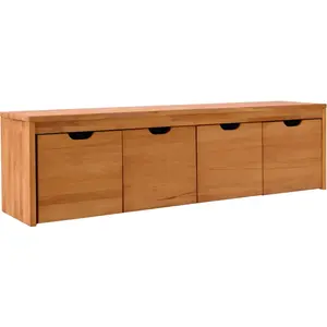 CAMIF Banc bois massif 4 cubes de rangement Cyriel Bois pas cher