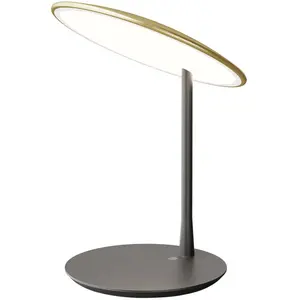 NINE - Lampe de table Disc - Or - Aluminium - Designer Tim Rundle pas cher
