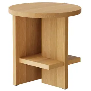 NINE - Table d'appoint Tee - Bois naturel - Chêne massif huilé - Desig...Vendu parmade-in-design