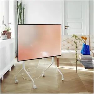 Pedestal Moon Rollin Blanc - Support TV sur Pied - Supports TV pas cher