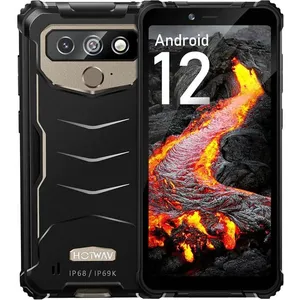 HOTWAV Telephone Portable Incassable Android 12, T5 Pro 6.0 HD+ [7500mAh] Smartphone Incassable, Smartphone Antichoc Etanche, 4GVendu parcdiscount